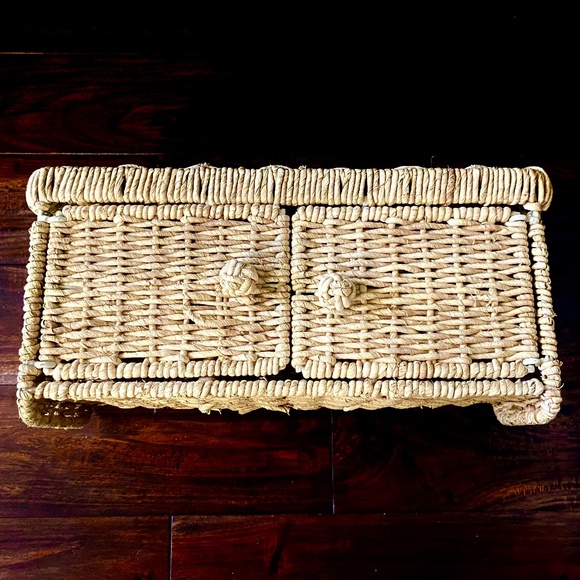 Wicker Storage Accessory, approximately 8”x16”; on counter or wall - Picture 1 of 3
